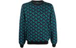 Вязаный джемпер La Greca Jacquard из шерсти VERSACE, синий - фото 2