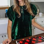 Топ Tell It All темно-зеленый Sym DEAR JOHN DENIM - фото