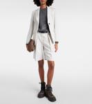 Свитер из шерсти, кашемира и шелка Brunello Cucinelli, Charcoal - фото 2