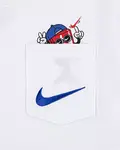 Детская футболка свободного кроя с надписью «Мир» Nike, белый - фото 2