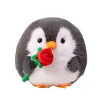 Плюшевая игрушка милый пингвин с розой дизайн высота 20см PUDOWRABBIT - фото 8