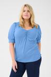 Рубашка KAFFE CURVE KC Sissy, небесно-синий - фото 2