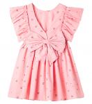 Платье из хлопка с бантом Evia Konges Sløjd, Cherry Coeur - фото 4