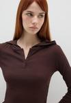 Топ B.ANGEL Long sleeved top, Brown - фото 4