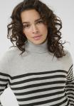 Джемпер Kaffe LIZZA ROLL NECK, Lgm Dgm Half Stripe/Grey - фото 4