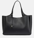 Кожаная большая сумка apa среднего размера Tod'S, черный - фото