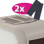 Ferplast Maxi Bella Assorted Cats наполнитель для кошачьего туалета с крышкой 65х50х47см Ferplast, цвет серый - фото 3