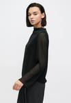 Блуза VILA VIFEMI FUNNEL NECK, Black Beauty/Black - фото 4