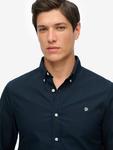 Хлопковая оксфордская рубашка Regular Fit Superdry, Eclipse Navy - фото 4