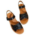 Воинственные сандалии с одной лямкой унисекс черные - фото 6