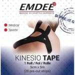 Кинезиологическая лента черная 20 полосок Emdee - фото 3