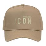 DSQUARED 2 Бейсболка с принтом логотипа, Beige - фото 2