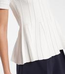 Эпоха пеплум ажурный топ Max Mara, белый - фото 5