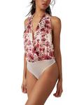 Боди Free People Printed There She Goes Bodysuit, цвет Romantic Combo - фото 3