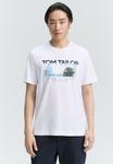 Футболка TOM TAILOR Print T-shirt, White - фото