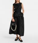 Тафтяная юбка миди Simone Rocha, черный - фото 2