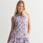 Женский спортивный поло-топ с сетчатыми вставками Tek Gear, Multi Fauna - фото