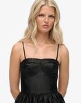 Мини-платье Superdry Corset камило черного цвета - фото 4