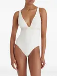 Купальник Sillage с глубоким вырезом ERES, белый - фото 3