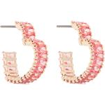 Матричные серьги-кольца Swarovski - фото