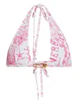 Бикини с булавками на шее VERSACE, розовый - фото