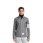 Джинсовая рубашка на 4 пуговицах THOM BROWNE, серый - фото 9