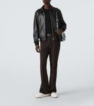 Кроссовки SL/61 logo leather low-top Saint Laurent, Blanc Optique/Noir - фото 2