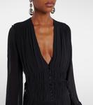 Брайан платье макси с буфами Marant Etoile, черный - фото 4