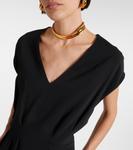 Платье миди из кади Joseph, черный - фото 4