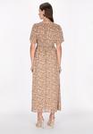 Платье макси faina, бежевый - фото 3