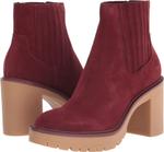 Женские ботинки Челси Dolce Vita Huey, Maroon Suede H2O - фото 7