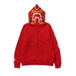 Худи BAPE Tiger Full Zip Hoodie, Red - фото
