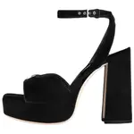 LOUIS VUITTON Сандалии Swing Platform One Strap, 8.5 см, женские, black - фото