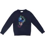 Детский свитер FENDI, темно-синий - фото