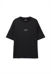 Футболка PULL&BEAR Print T-shirt, Black - фото 7
