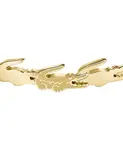 Серьги-Кольца из крокодила среднего размера, 2 дюйма Lacoste, gold - фото 2