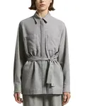 Рубашка с поясом Peserico, серебряный - фото