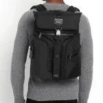 Альфа Браво Нейлоновый Рюкзак Обычный Мужской Черный TUMI - фото 9