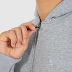 SMILODOX Мужская толстовка с капюшоном на молнии Raik Grey Melange - фото 4