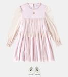Платье из тюля DG Dolce&Gabbana Kids, Rosa Pallido - фото 2