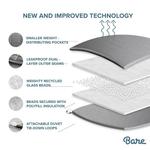 Одеяло Bare Home весом 10 фунтов, цвет Cotton Grey - фото 2