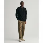 Свитер Gant 8040523 half zip, черный - фото 4