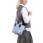 Мини-сумка тоут из голубого винила VEE Collective - фото 3