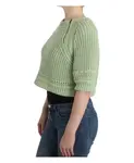 Укороченный пуловер Ermanno Scervino, зеленый - фото 2