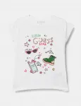 Детская футболка Guess, белый - фото