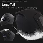 Шлем модульный Halying Bluetooth с принтом, синий - фото 2