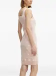 Мини-платье без рукавов с логотипом GUESS USA, розовый - фото 2