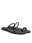 Мюли Flat Sandal Squared 2-Bar Lth HW0HW02532 Calvin Klein, черный - фото 2