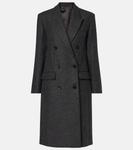 Двубортное пальто из девственной шерсти от Ирен Isabel Marant, Anthracite - фото