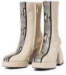 Кожаные ботильоны Bulla Corta Nodaleto, Python Mix - фото 5